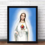 Our-Lady-of-Fatima-Framed-Art-Print-Brown-Eyes Display Image