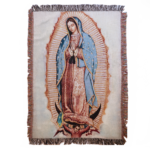 Our Lady of Guadalupe Image Woven Blanket