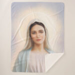 Our Lady of Tihaljina Display Sherpa Blanket front
