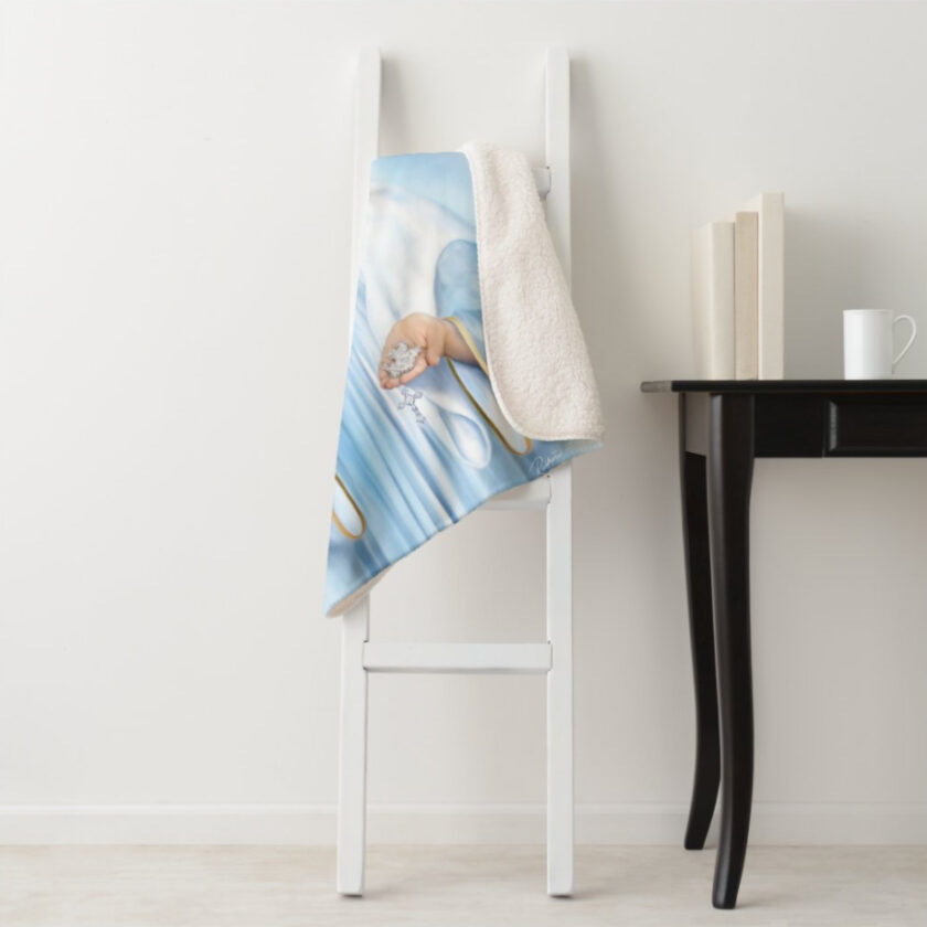 Sherpa Fleece Prayer Blanket