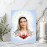 Most Loving Mother Queen of Peace Brown Eyes Image Display