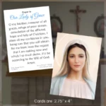Our Lady of Tihalijna Medjugorje Prayer Card display image