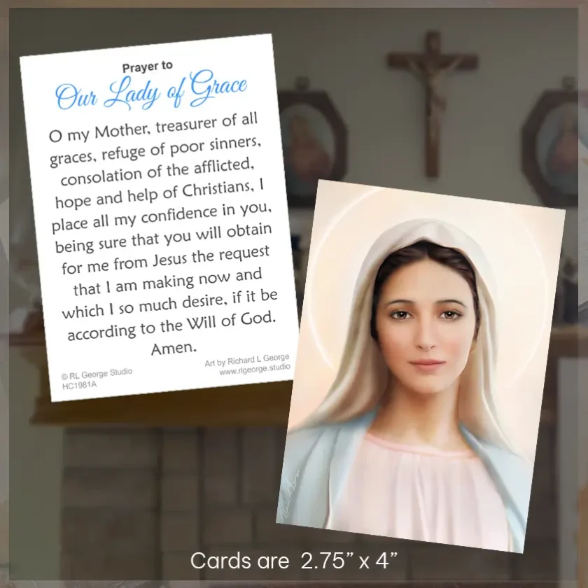 Catholic Art Devotional Prayer Cards