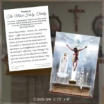 The Most Holy Trinity according to the Vision of Sr Lucia Holy Card Display Image